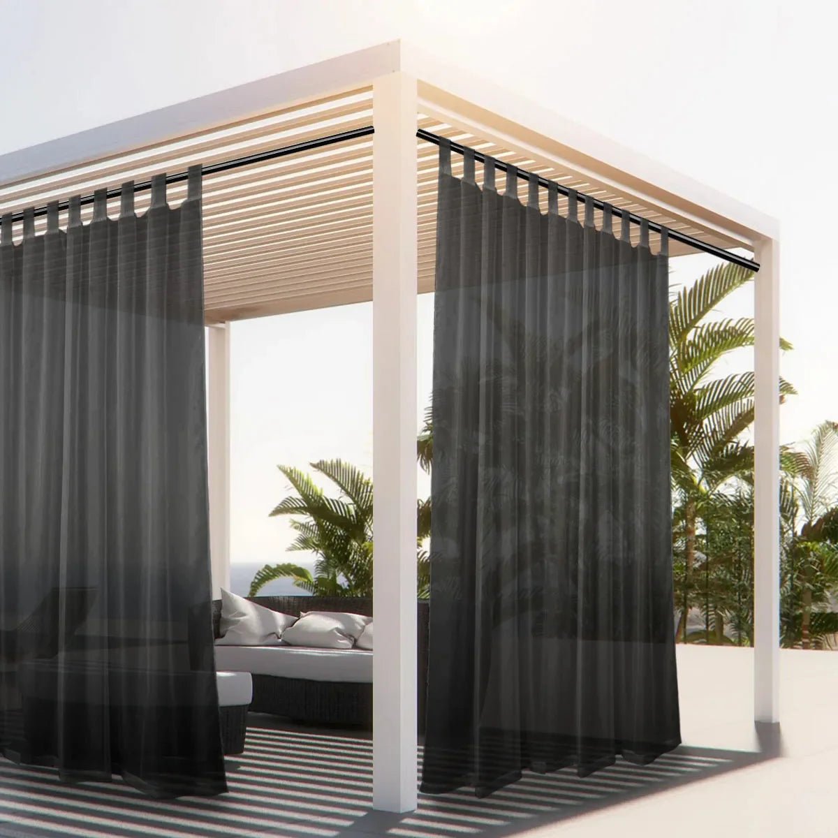 OASISVOILE – Wasserdichter Außenbereich Transparenter Voile Vorhang