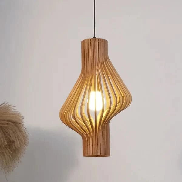 LIGAYA Hängelampe Vogelkäfig Inspiriertes Design Warme Holzelemente Skandinavische Raffinesse