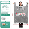 HDPE Aufbewahrung Taschen – Aufbewahrungstaschen mit großer Kapazität für Kleidung, Spielzeug & Bettwäsche – 10er-Satz