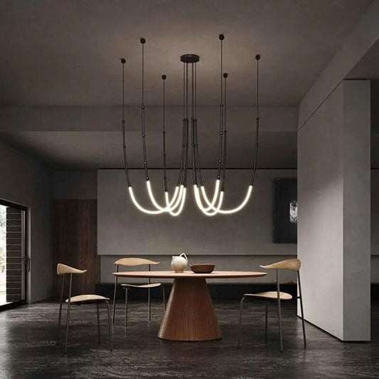 SYLVESSA – Moderne Deckenleuchte in Matt Schwarz und Bronze