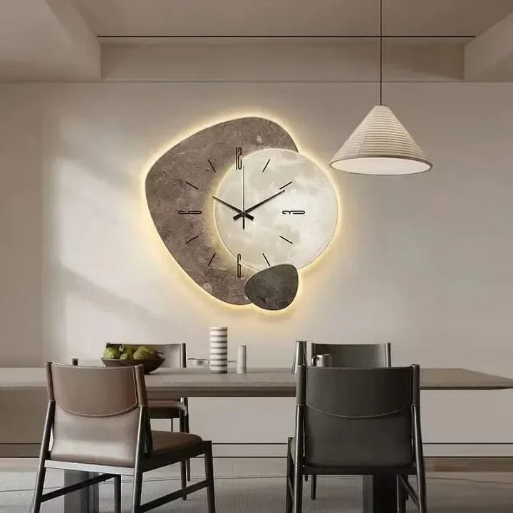 Brie - Moderne Wanduhr Aus Holz