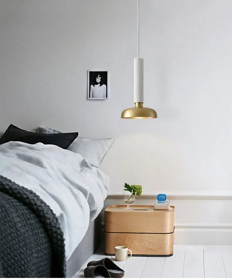 ELVINA Messing Minimalistische Industrielle Deckenleuchte