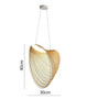CLARISE Elegante Pendelleuchte Mit Holzring Für Moderne Innenräume