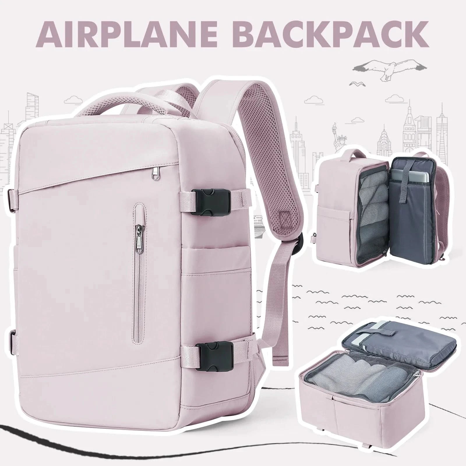 Reise Rucksack Für Damen – Handgepäck-Rucksack Für Damen Mit Flugzeugformat & Stilvollem Design