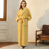 KorallenHafen – Sherpa Fleece Bademantel Unisex Mit Schalkragen