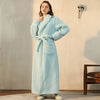 KorallenHafen – Sherpa Fleece Bademantel Unisex Mit Schalkragen