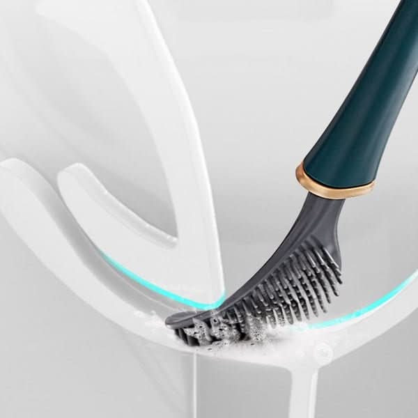 HygieBürste – Hygienische Silikon Toilettenbürste Mit Wand- & Standhalterung