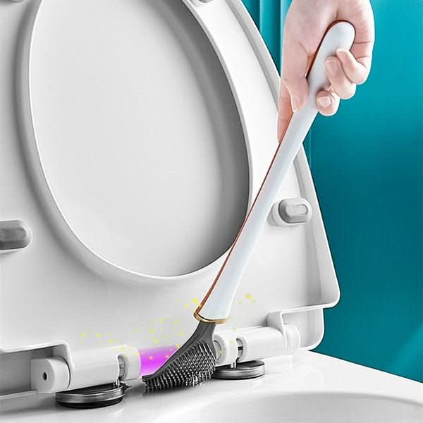 HygieBürste – Hygienische Silikon Toilettenbürste Mit Wand- & Standhalterung