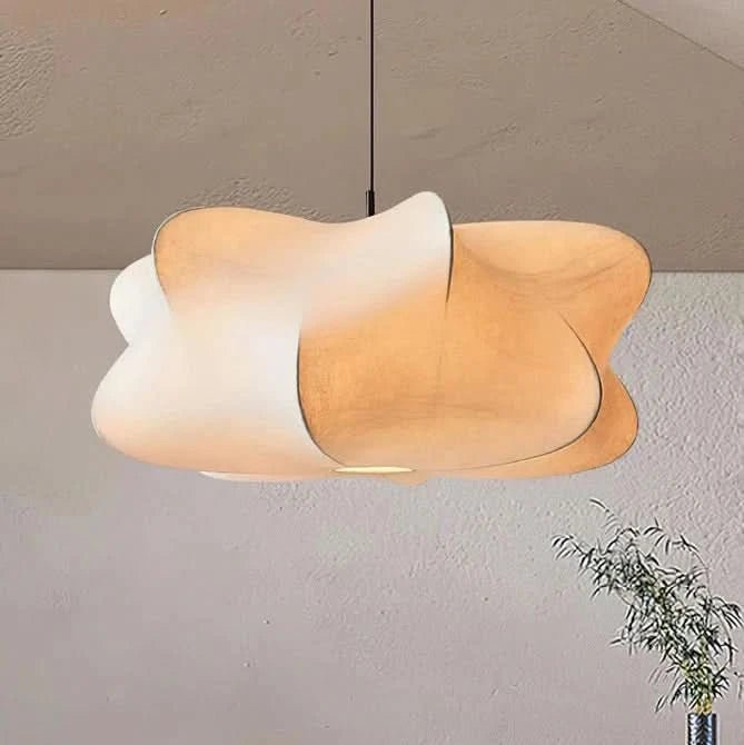 Victorina Pendelleuchte Seidenkonstruktion Moderne Silhouette Wohnzimmer Blickfang