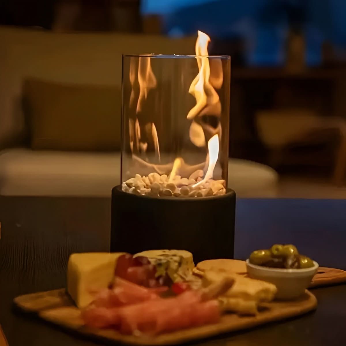 SchlankeFlamme Tischkamin – Elegantes Tischfeuer Für Jedes Ambiente