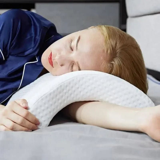 Schlafkomfort – Orthopädisches U-förmiges Gedächtnis Schaum Kissen Für Nacken und Handstütze