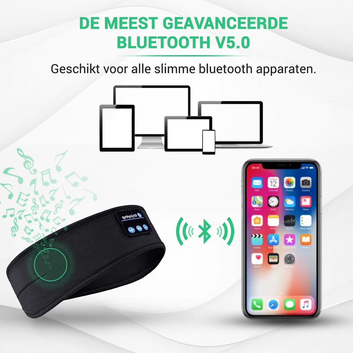 Schlafwelle – Bluetooth Schlafband Für Erholsamen Schlaf & Entspannung