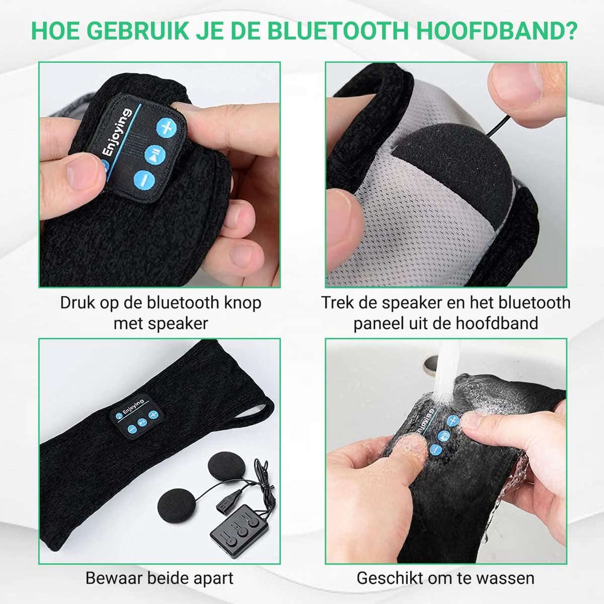 Schlafwelle – Bluetooth Schlafband Für Erholsamen Schlaf & Entspannung