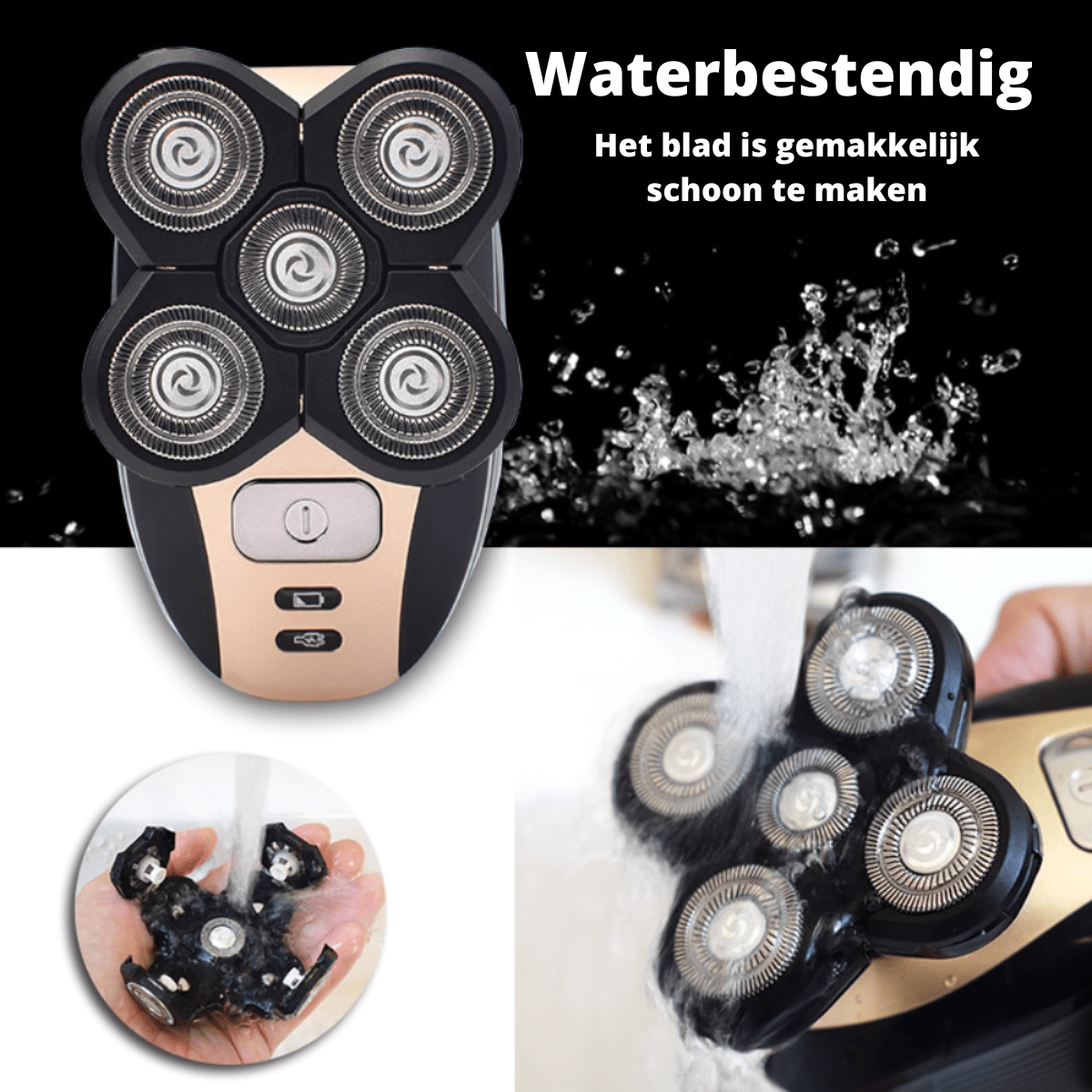 GlattSchliff – 5-in-1 Rasierer Mit Flexiblem Scherkopf Und Zubehör