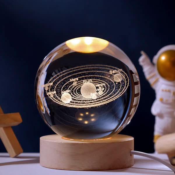 QOLA Kristallkugellampe Magische Beleuchtung Für Eleganz Und Atmosphäre