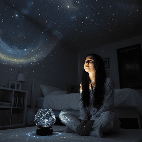 StellarLight Galaxie-Projektor | Sternenhimmel-Lampe | Einstellbare Ambientebeleuchtung | Entspannendes Nachtlicht fürs Schlafzimmer 5