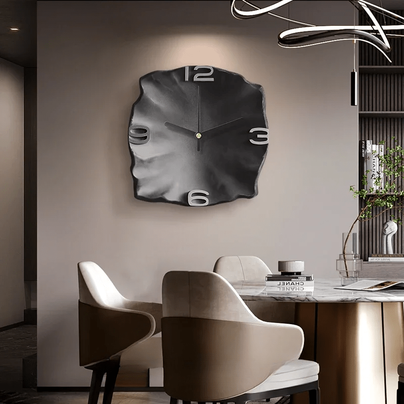 SteinAura – Moderne Designer Sandstein Wanduhr