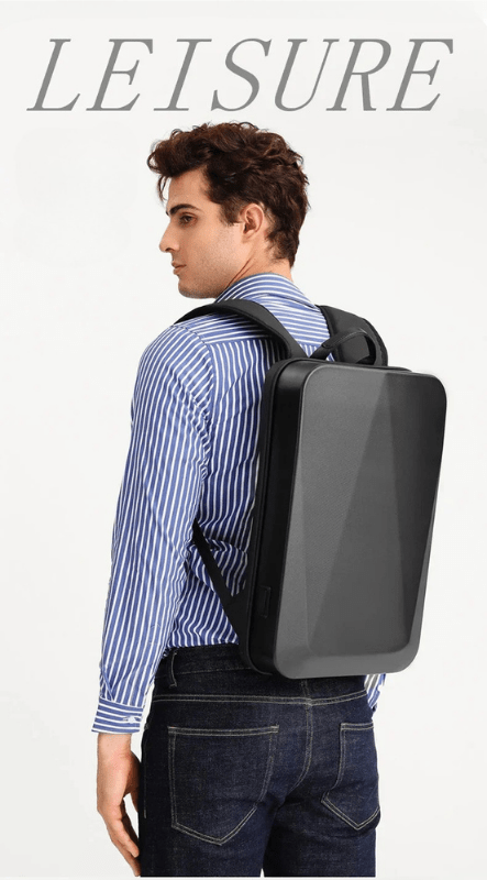 Techschutz Rucksack – Laptoprucksack mit Diebstahlschutz, USB & Hartschale