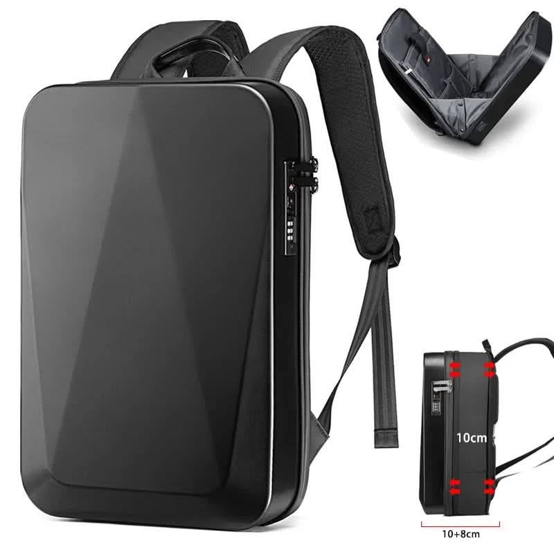 Techschutz Rucksack – Laptoprucksack mit Diebstahlschutz, USB & Hartschale