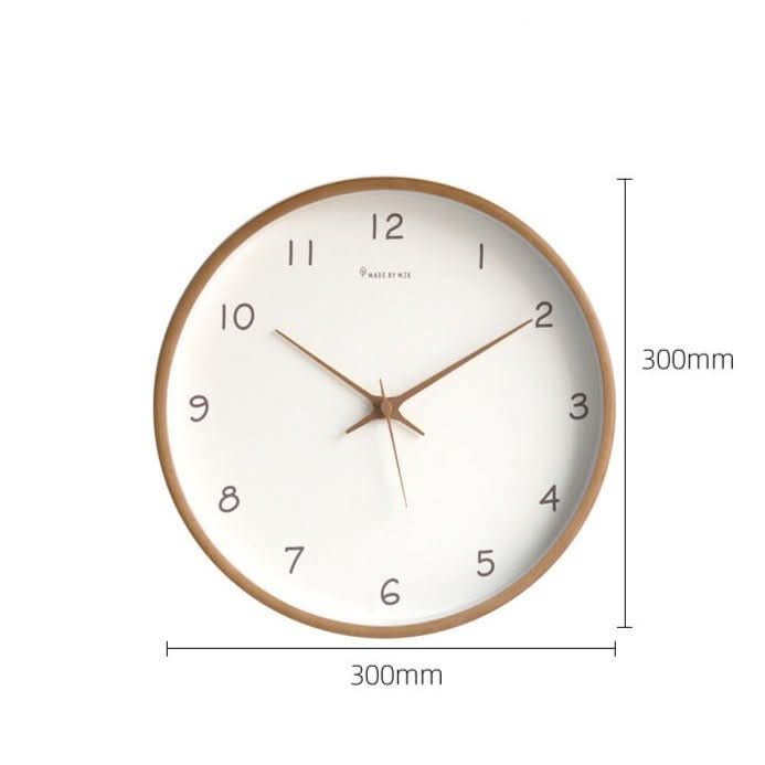TIMEHAVEN – Silent Wooden Wall Clock with Battery Operation 4