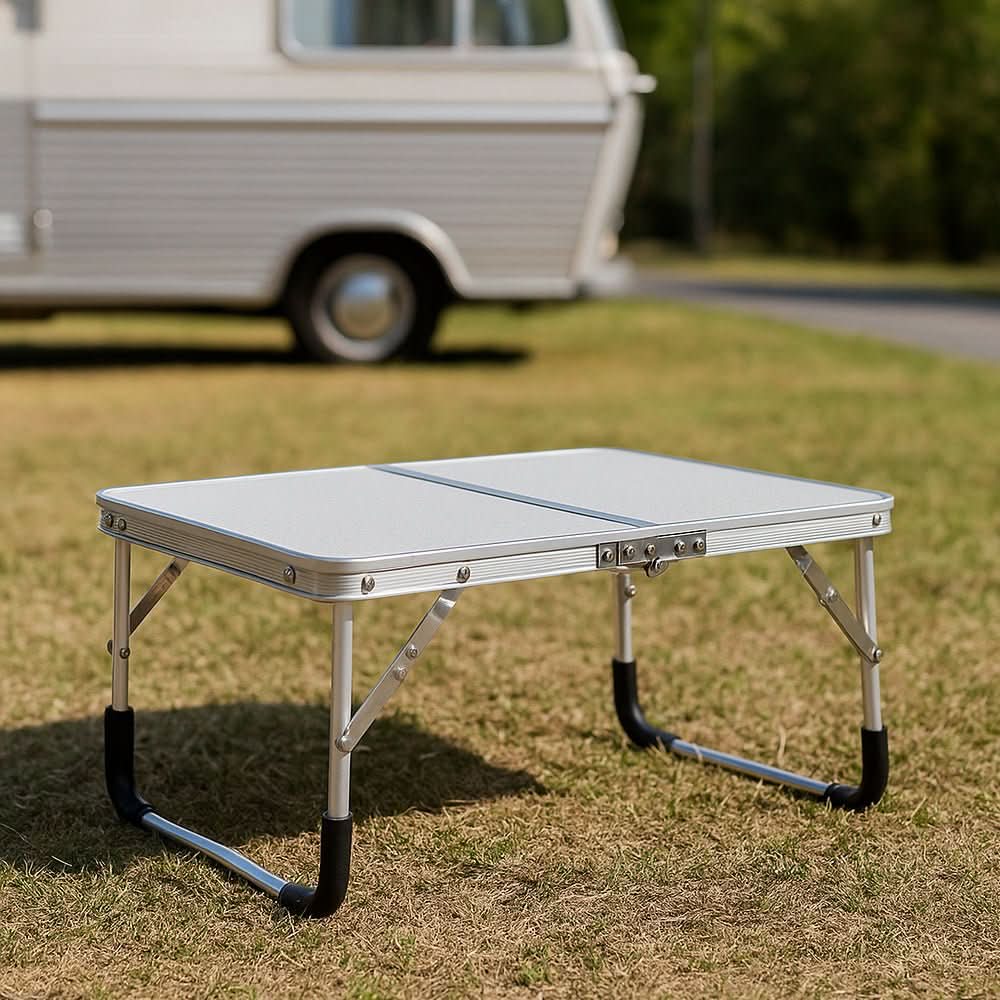 WegFaltung Tisch – Klappbarer Freiluft-Tisch im Kofferformat für Campen & Balkon