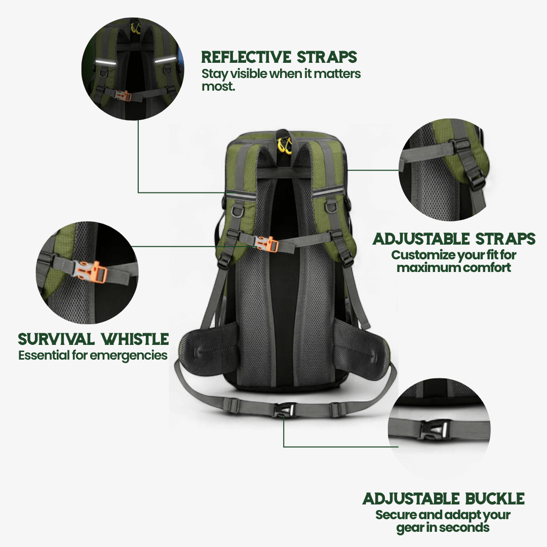 TRAILPRO 50L – Wanderrucksack Mit Atmungsaktivem Rückensystem Und Schuhfach