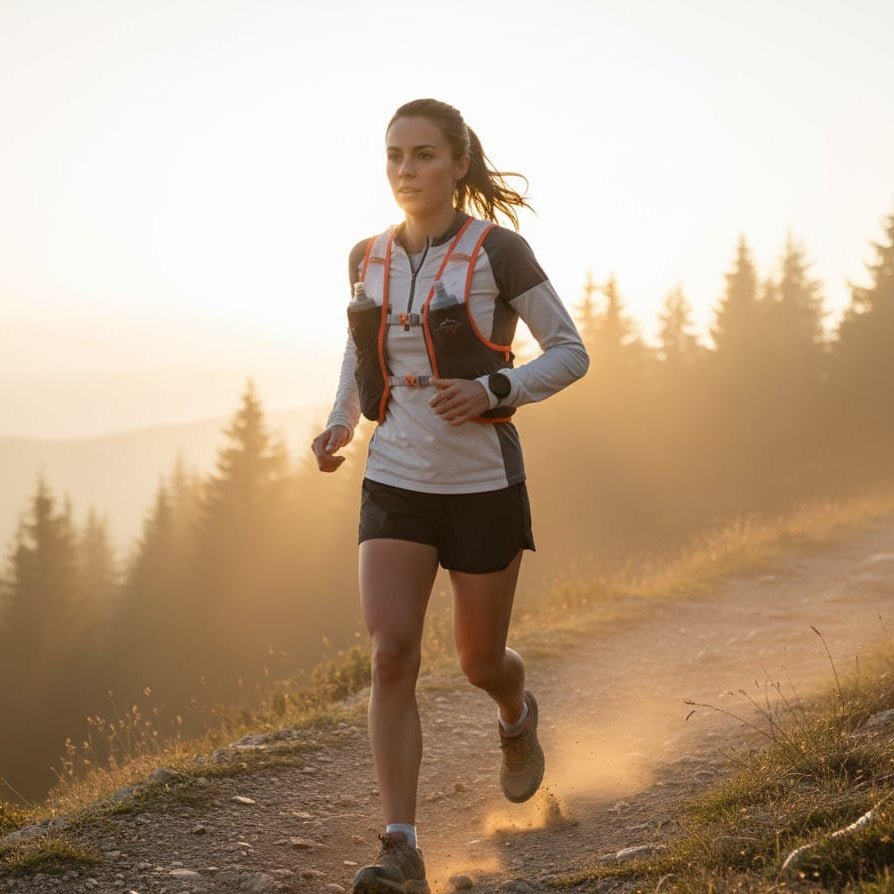 TRAILRUNVEST – Laufweste mit 2 Soft Flasks inklusive 7