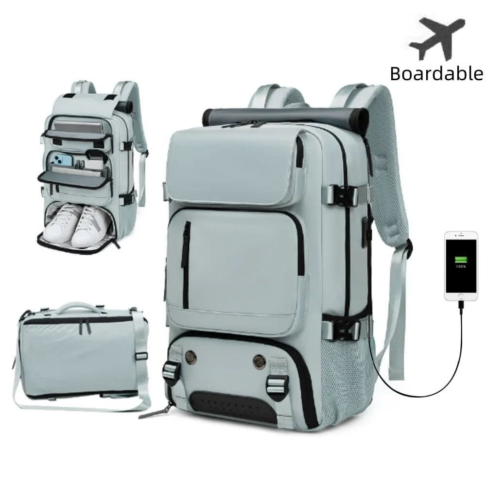 REISEMAX Pack – Reiserucksack Mit USB-Anschluss, Schuhfach & Anti-Diebstahl-Fach