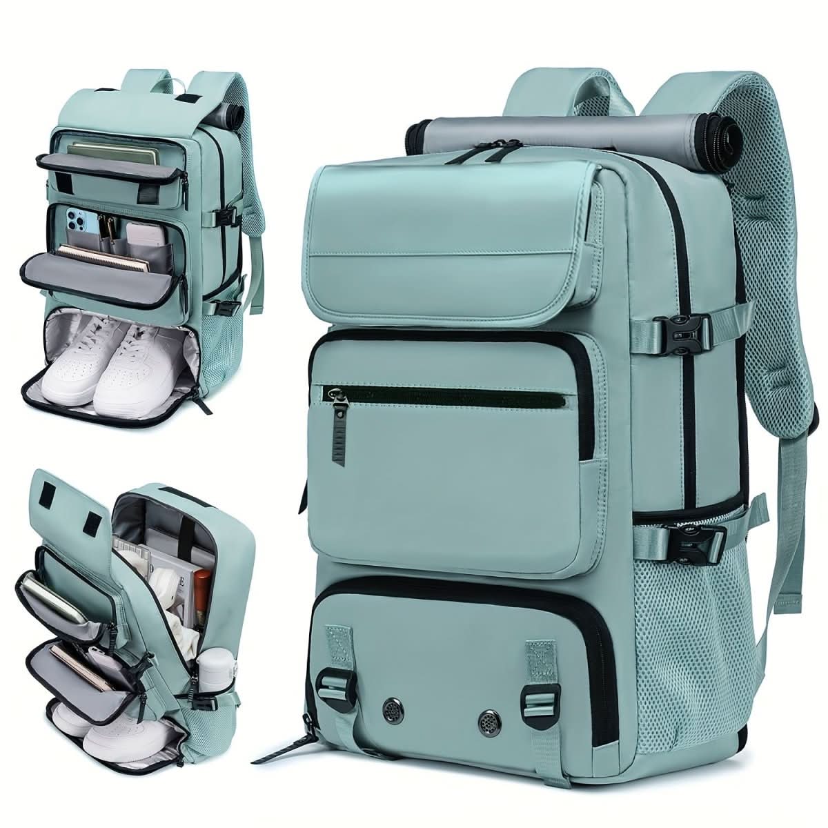 REISEMAX Pack – Reiserucksack Mit USB-Anschluss, Schuhfach & Anti-Diebstahl-Fach