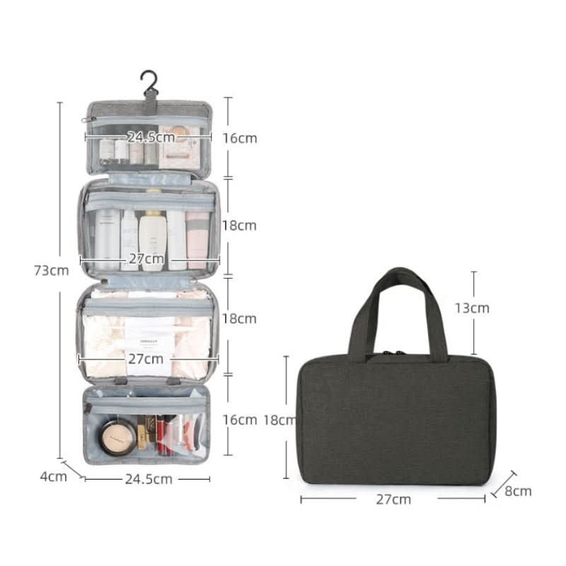 PortaCase – Kompakter Reise-Kosmetik-Organisator mit 4 Fächern