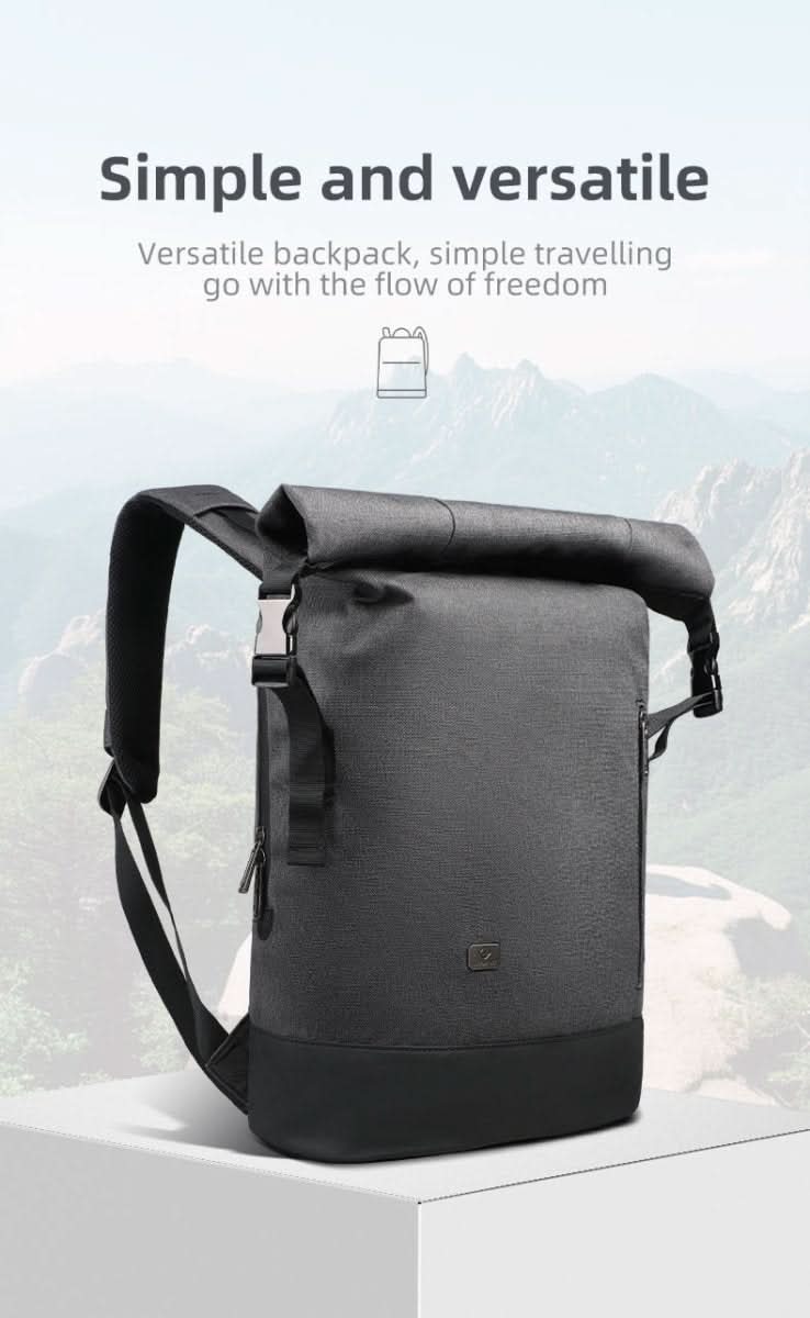 Stadttrail Rolltop Rucksack – Flexibler Tagesrucksack Mit USB Und Laptopfach