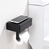STAHLDELUXE Toilette Halter – Toilettenpapierhalter aus Edelstahl mit Wasserdichtem Ablagefach für Handy & Hygieneartikel