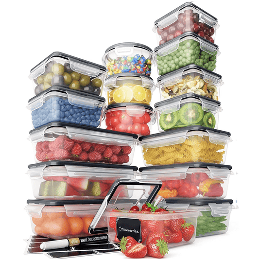 Luxuriöses 16-teiliges Aufbewahrungsboxen-Set – BPA-frei, luftdicht & stapelbar