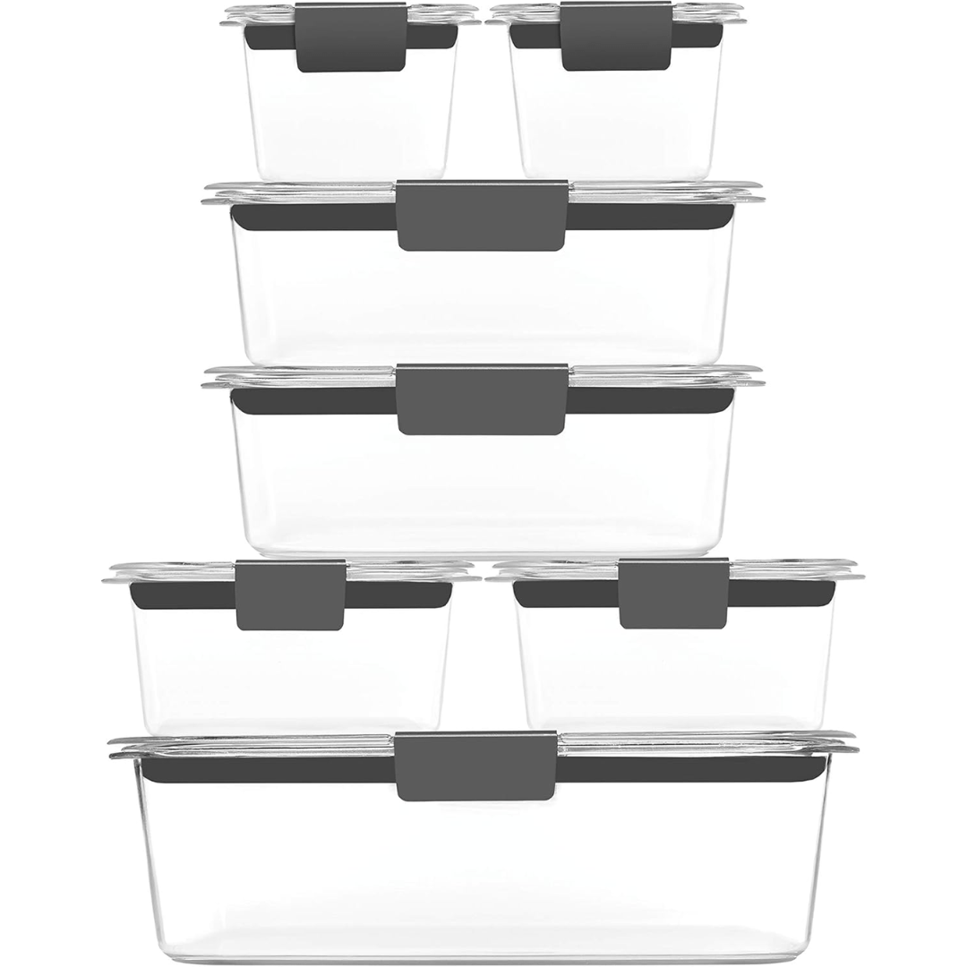 BPA-freies Mahlzeiten Behälter Set – 7 Stapelbare Aufbewahrungsboxen für Frische & Ordnung