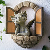 Verzauberter Drache - Handgefertigte Gartendekoration für Märchengärten 0
