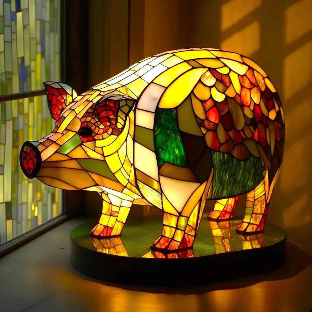 VitraFauna Kunst Lampe – Künstlerische Tischleuchte mit Tiermotiv für Stilvolle Akzente
