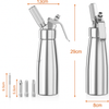 WHIPTRON – 500-ml-Sahnespender aus Aluminium mit 3 Düsen 6
