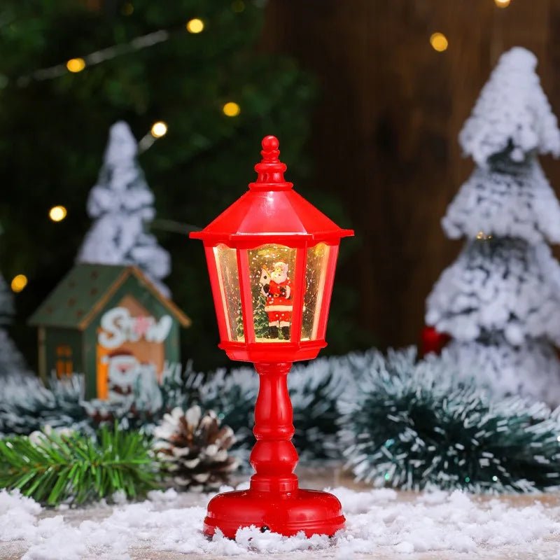 WINTERGLOBE – LED-Schneelaterne mit sanftem Wirbel und warmem Schein 5