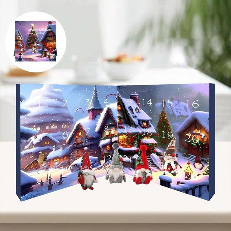 GNOMARIA 2025 – Handgemachter Plüsch-Wichtel-Adventskalender für Festliche Weihnachtsfreude