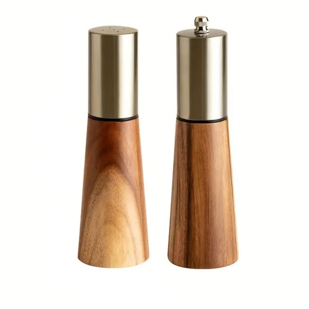 WOODSPICE – Salzstreuer & Pfeffermühle Duo-Set aus Holz 0