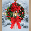WREATHLUME – Weihnachtslaternenkranz mit Ornamenten und gemütlichem Schein 1