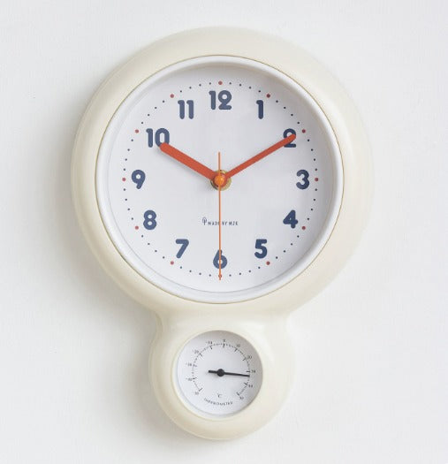RETROVA Küchen-Wanduhr – Retro-Aluminium-Wanduhr Mit Abnehmbarem 60-Minuten-Timer