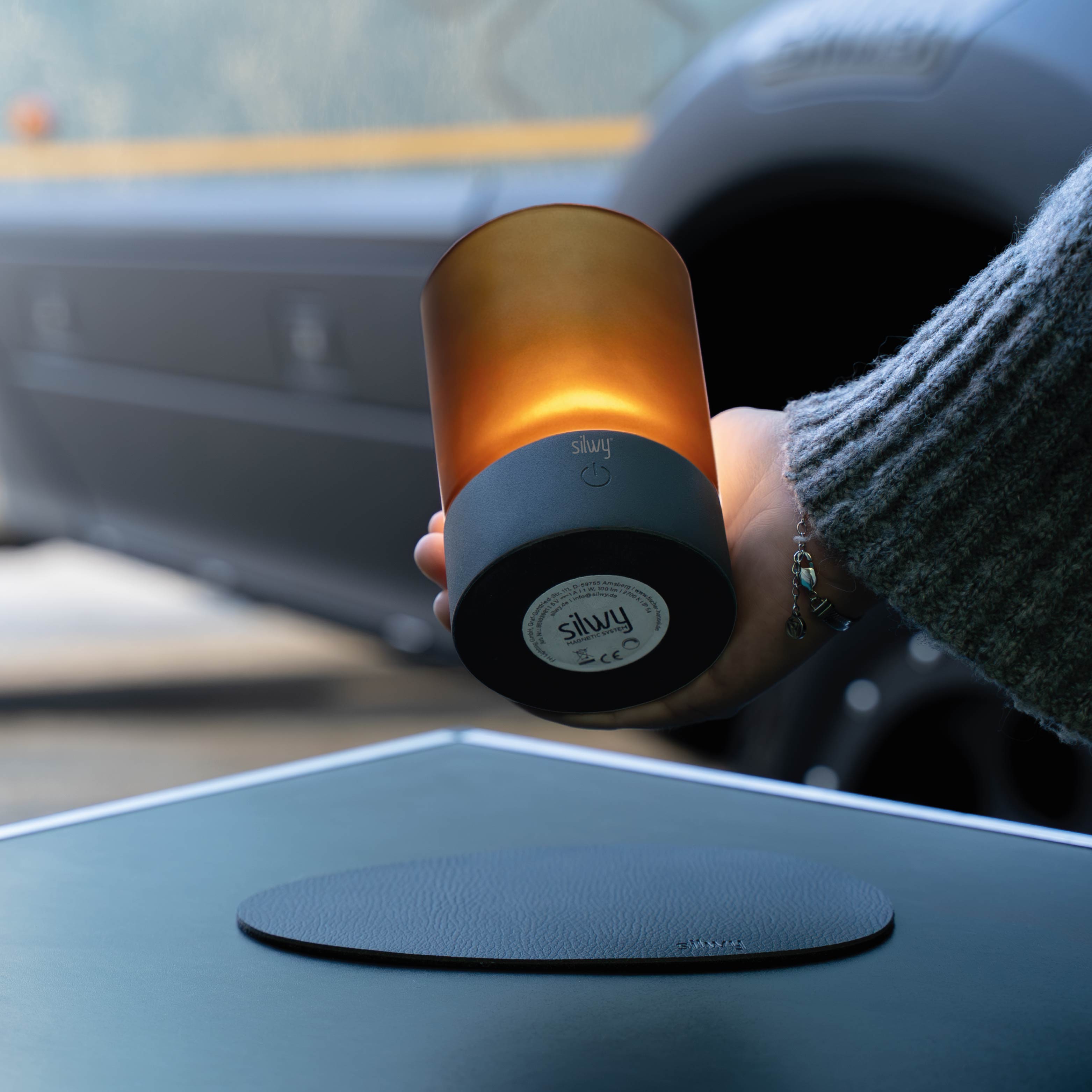 Magnet Lantern COGNAC incl. Placemat
