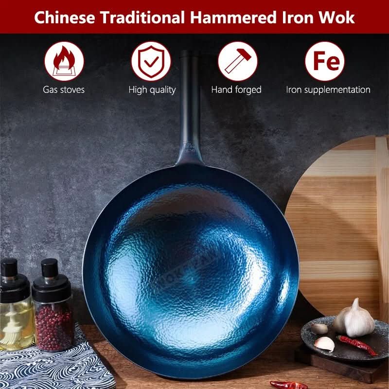 WokHandwerk – Traditioneller Eisen-Wok, unbeschichtet & langlebig