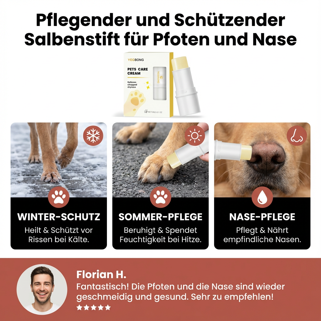 Pflegender und Schützender Salbenstift für Pfoten und Nase