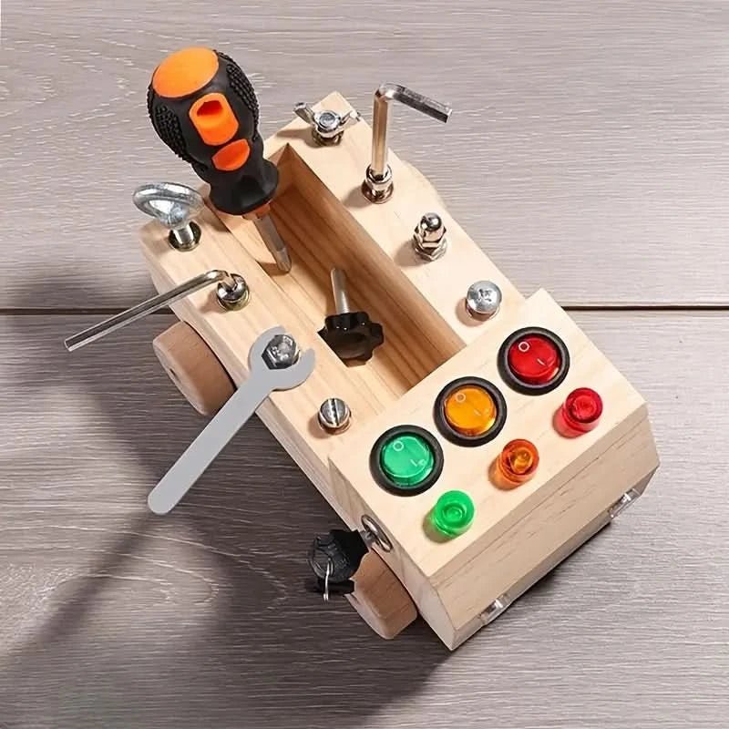 Montessori Beschäftigungsbrett – Lernspielzeug Zur Förderung Von Motorik & Logischem Denken