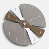 ZAVARA Fragmentierte Zeitmesser Wanduhr Modernes Holzdesign Präzise Zeitmessung