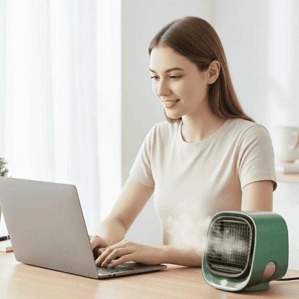 Brise Mini – 2-in-1 Luftkühler & Luftbefeuchter – Leise Abkühlung Für Schlafzimmer & Büro