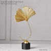 MIRELIA Goldene Ginkgo-Blatt Kunst Skulpturen Luxuriöse Raumdekoration Aus Eisen