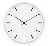 Arne Jacobsen City Hall Wanduhr, Weiß, Ø16 cm